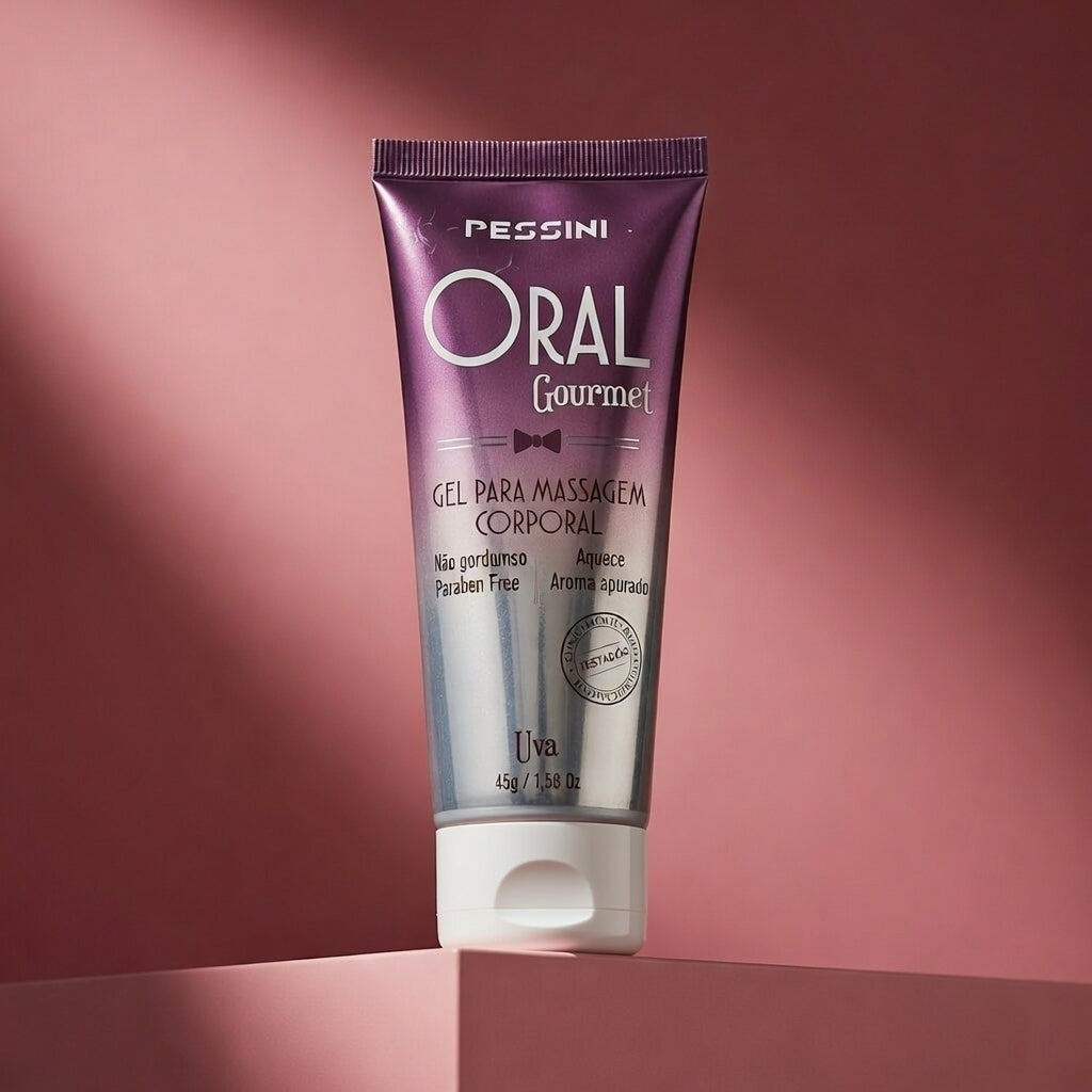 ORAL GOURMET GEL BEIJÁVEL QUE ESQUENTA DE UVA 45G PESSINI