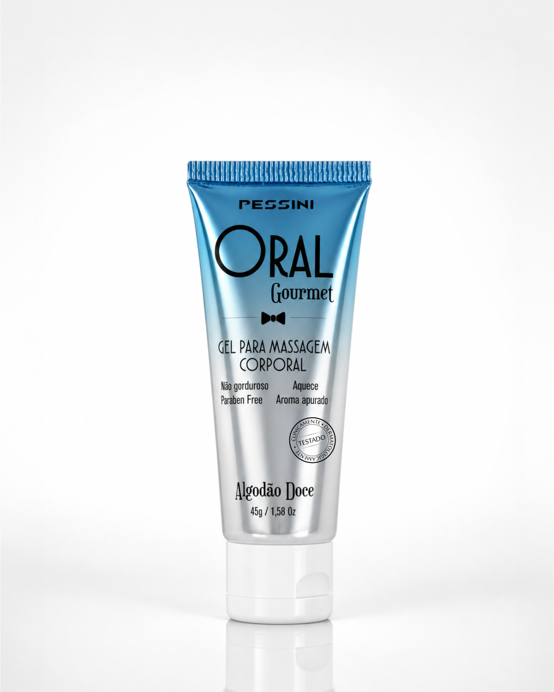 ORAL GOURMET GEL BEIJÁVEL QUE ESQUENTA DE ALGODÃO DOCE 45G PESSINI