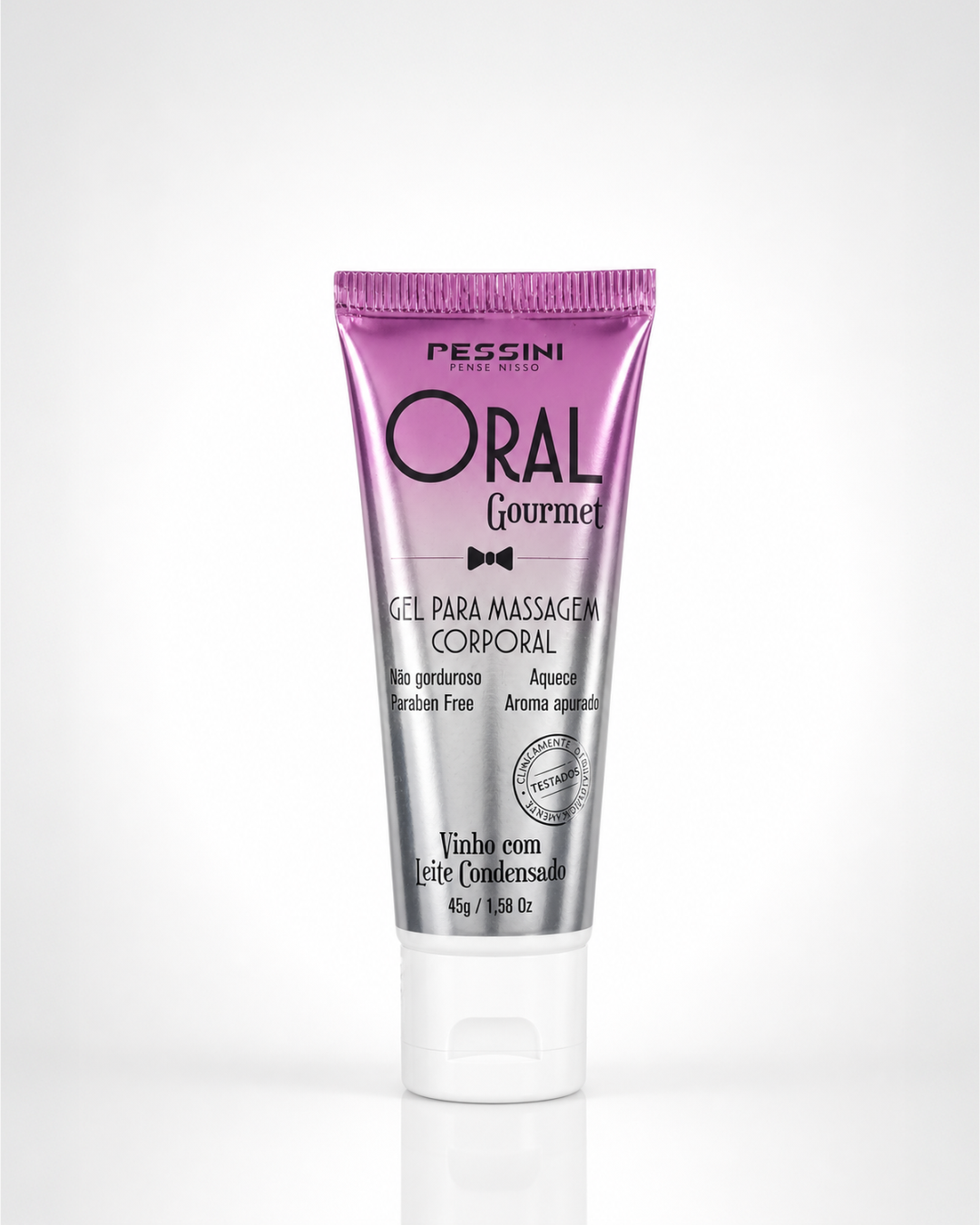 ORAL GOURMET GEL BEIJÁVEL QUE ESQUENTA DE VINHO COM LEITE COND. 45G PESSINI