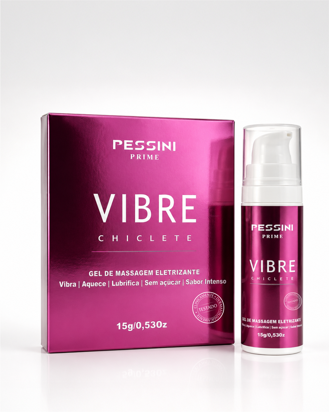VIBRE GEL DE MASSAGEM ELETRIZANTE SABOR CHICLETE PESSINI