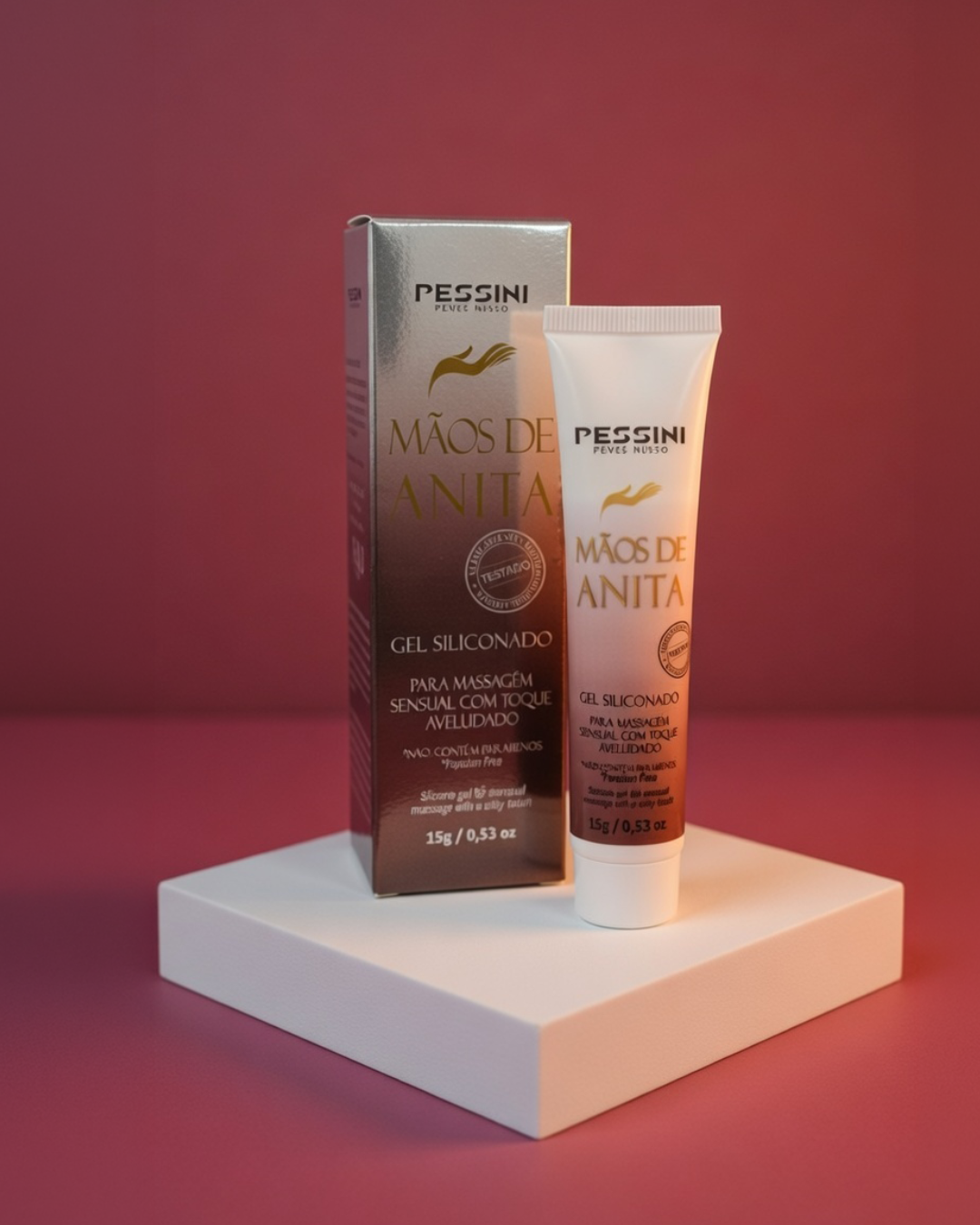 GEL SILICONADO PARA MASSAGEM COM TOQUE AVELUDADO MÃOS DE ANITA 15G PESSINI